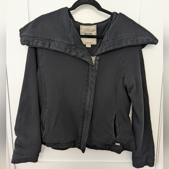 Vintage Roots Full Zip Cowl Neck Heavy Sweater Size Large - Picture 1 of 8